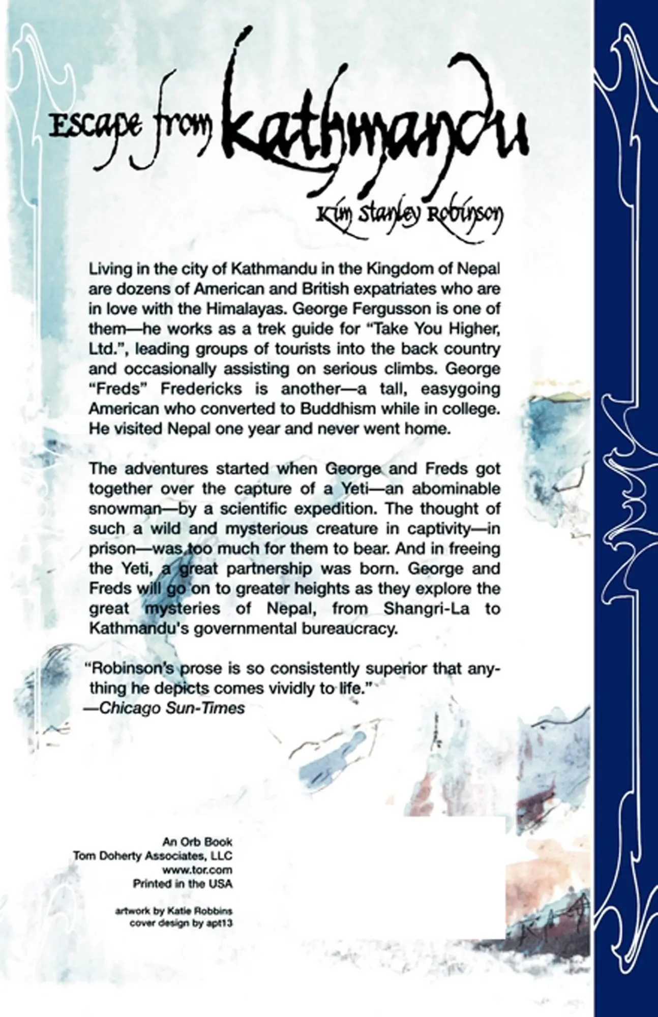Rückseite: 9780312874995 | Escape from Kathmandu | Kim Stanley Robinson | Taschenbuch | Englisch