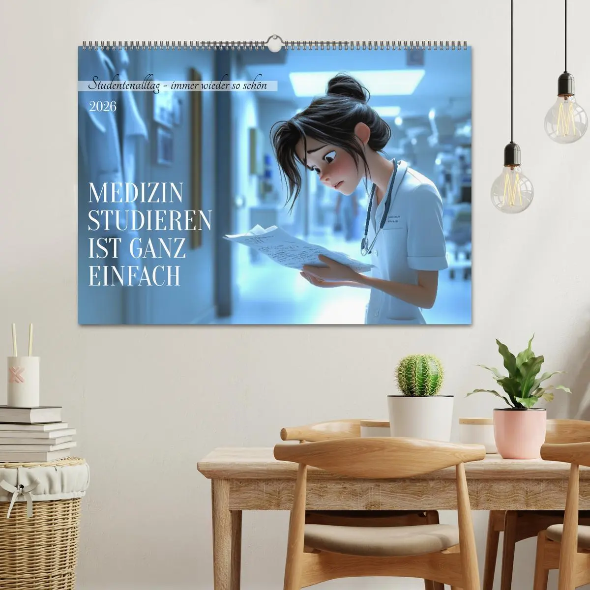 Bild: 9783457284995 | Medizin studieren ist ganz einfach (Wandkalender 2026 DIN A2 quer),...