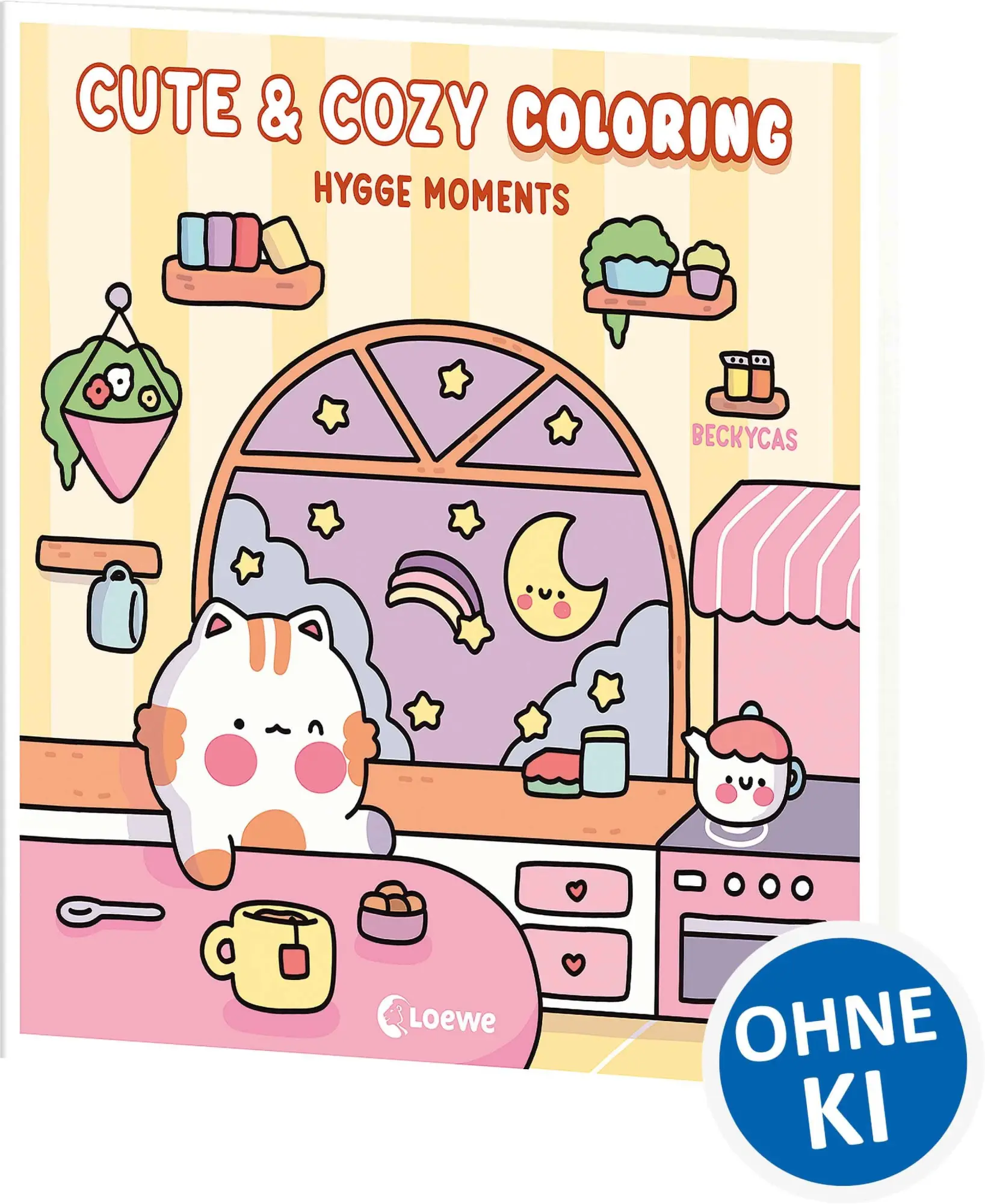 Cover: 9783743224995 | Cute &amp; Cozy Coloring - Hygge Moments | Becky Cas | Taschenbuch | 80 S.