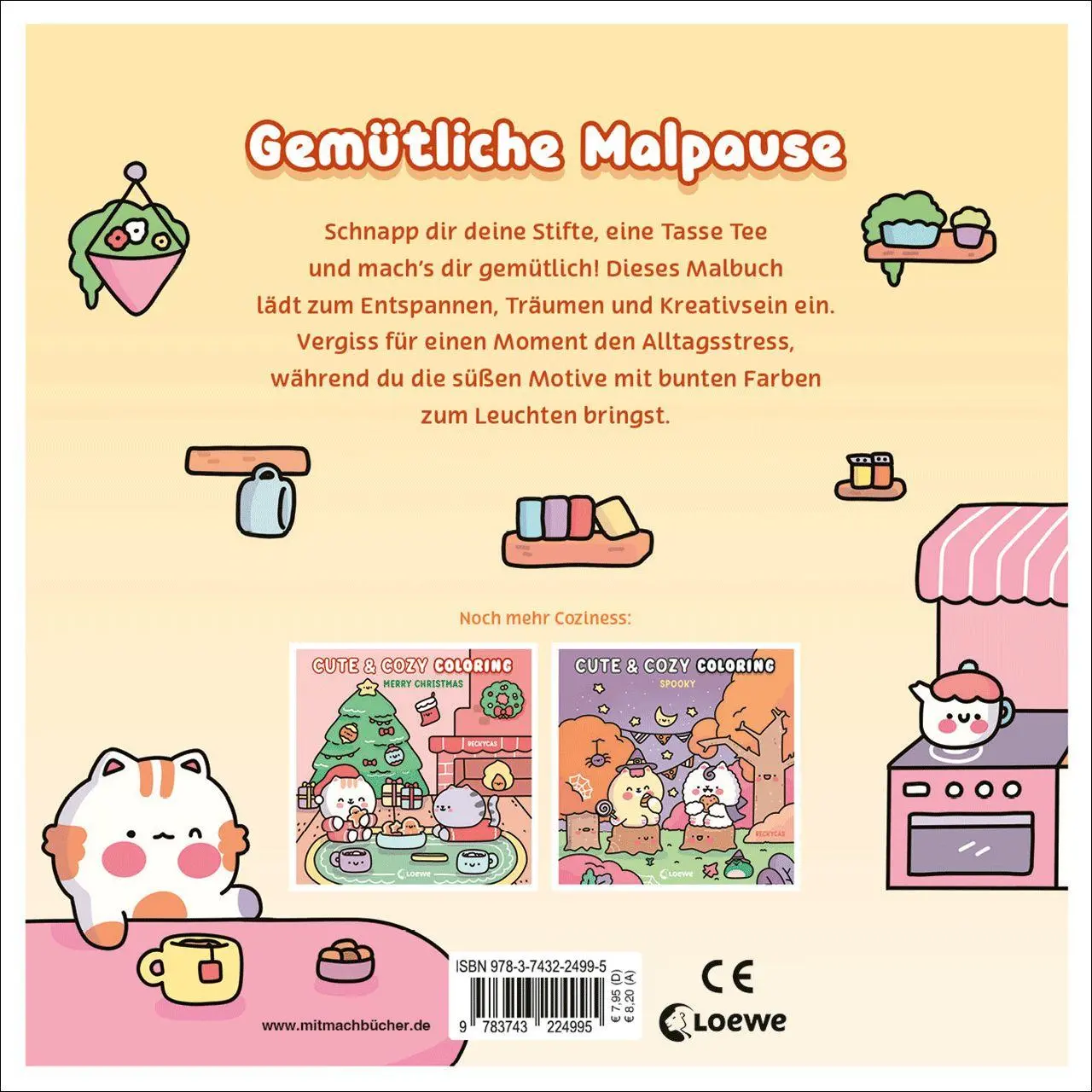 Bild: 9783743224995 | Cute &amp; Cozy Coloring - Hygge Moments | Becky Cas | Taschenbuch | 80 S.