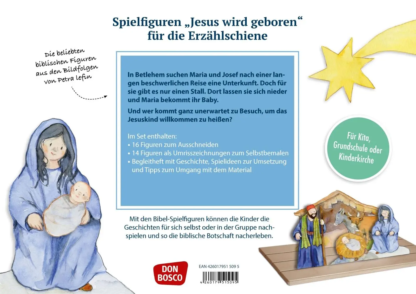 Bild: 4260179515095 | Jesus wird geboren | Ausschneiden. Spielen. Erzählen | Petra Lefin