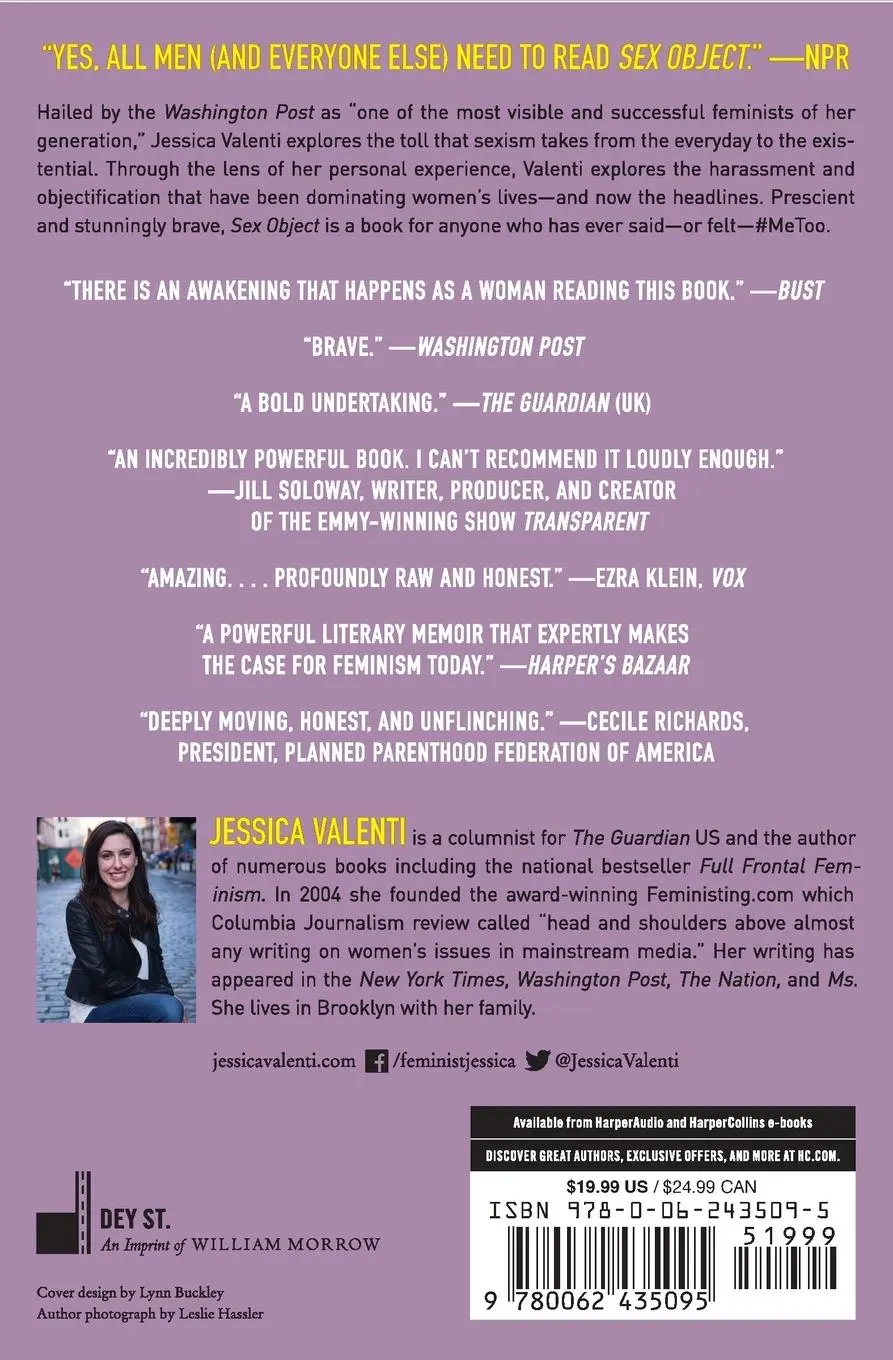 Rückseite: 9780062435095 | Sex Object | Jessica Valenti | Taschenbuch | 208 S. | Englisch | 2020