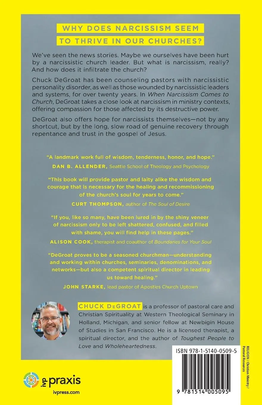 Rückseite: 9781514005095 | When Narcissism Comes to Church | Chuck Degroat | Taschenbuch | 2022