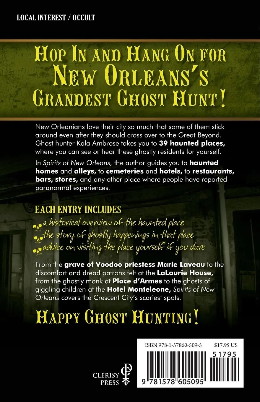 Rückseite: 9781578605095 | Spirits of New Orleans | Kala Ambrose | Taschenbuch | Englisch | 2012