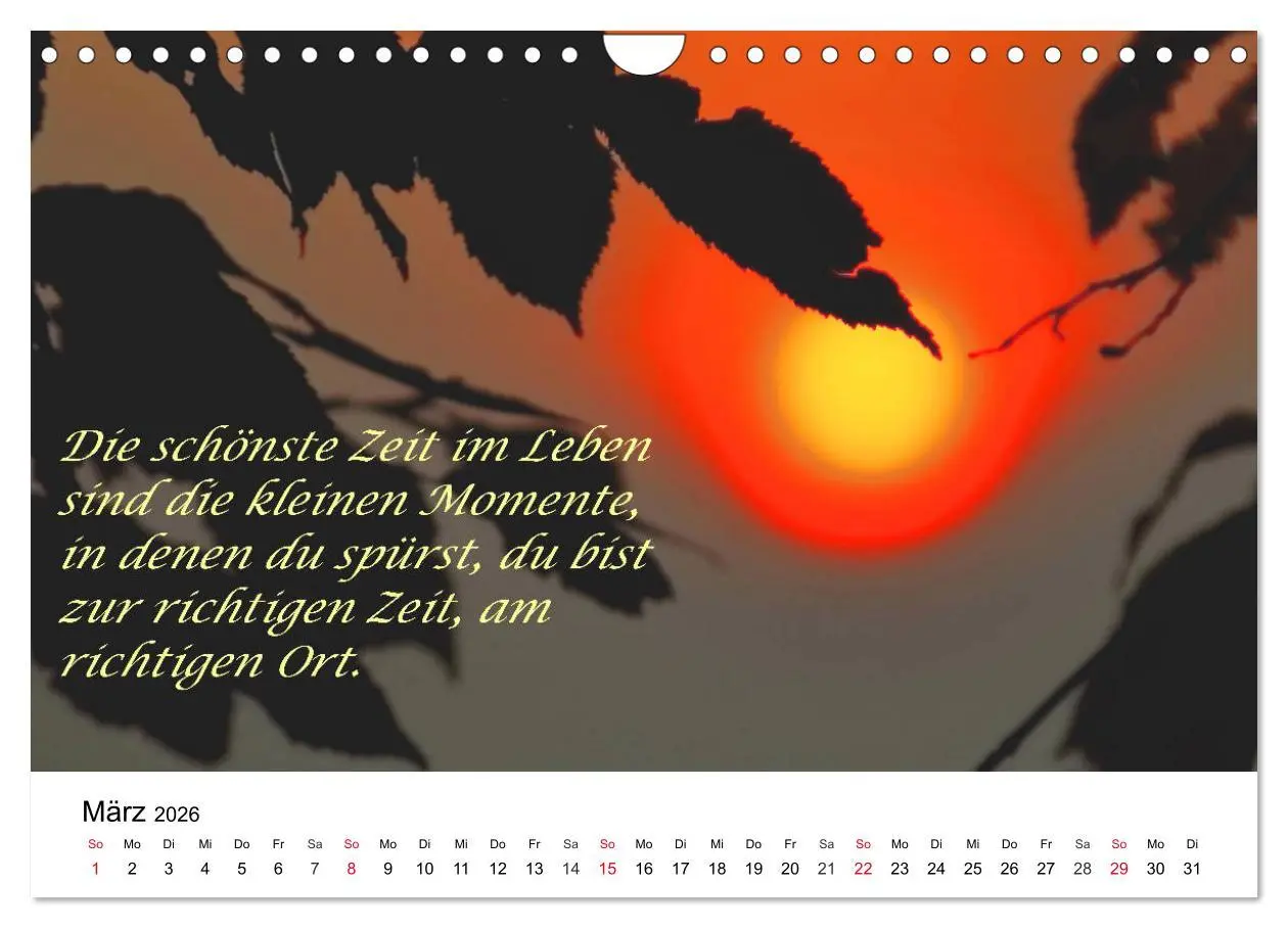 Bild: 9783457795095 | Lebensweisheiten 2026 (Wandkalender 2026 DIN A4 quer), CALVENDO...