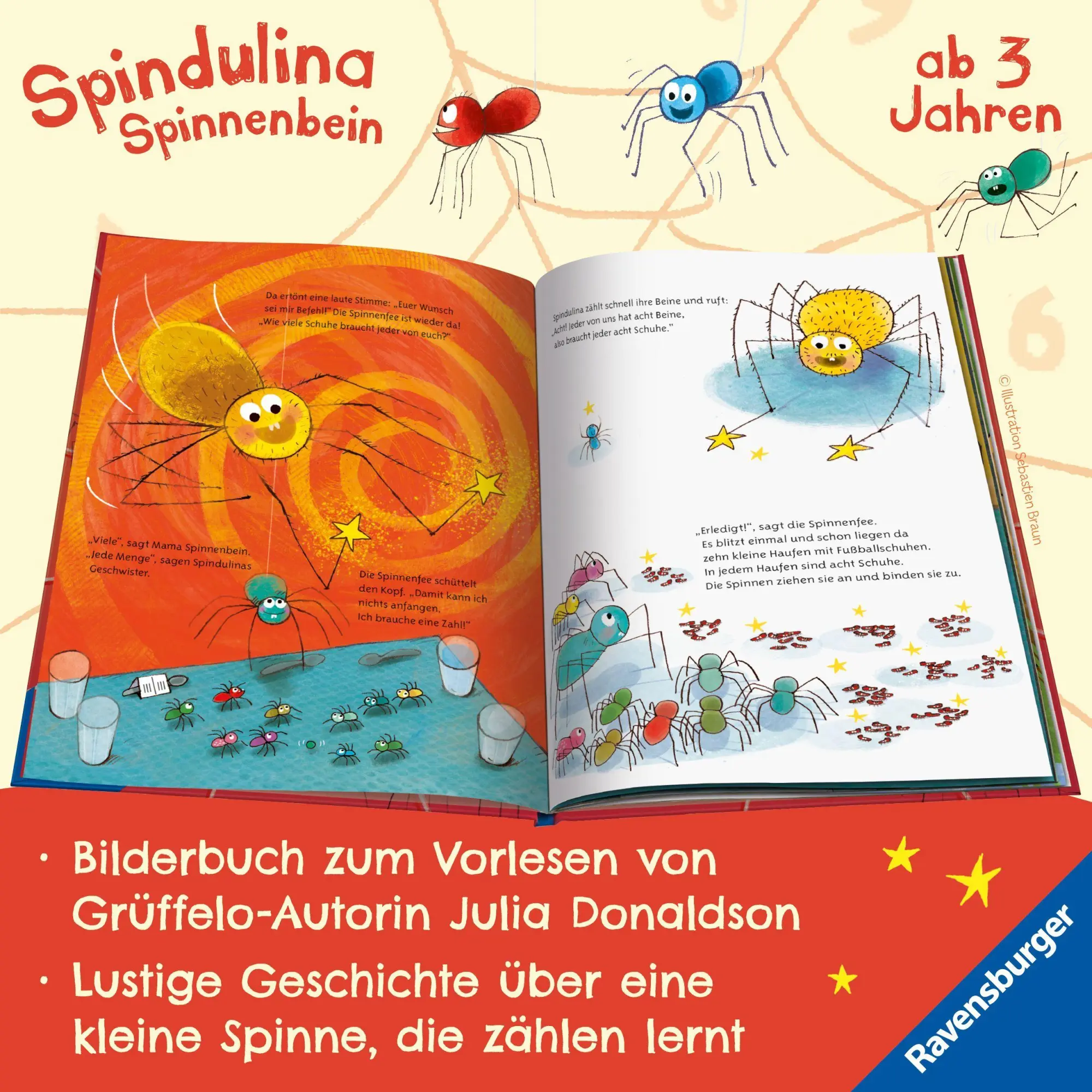 Bild: 9783473465095 | Spindulina Spinnenbein | Julia Donaldson | Buch | 40 S. | Deutsch