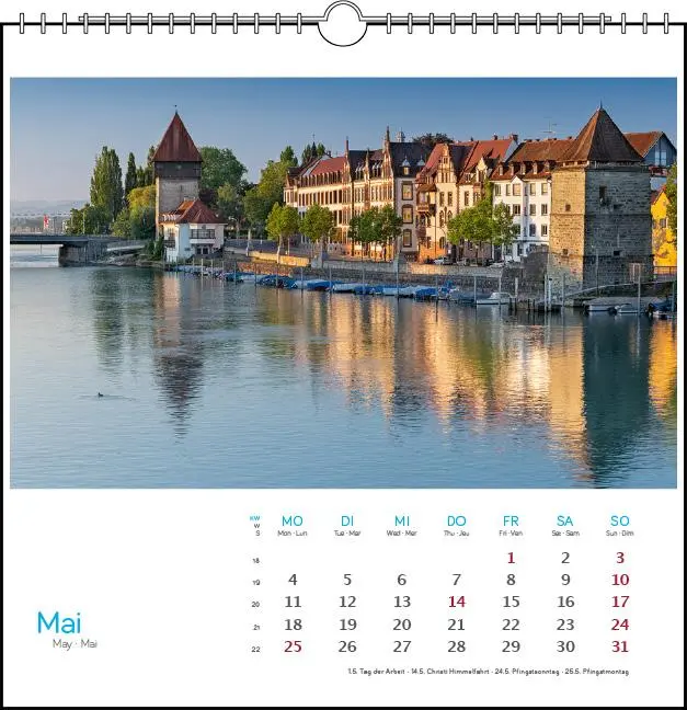 Bild: 9783861925095 | Bodensee 2026 | Postkarten-Tischkalender | Holger Spiering | Kalender