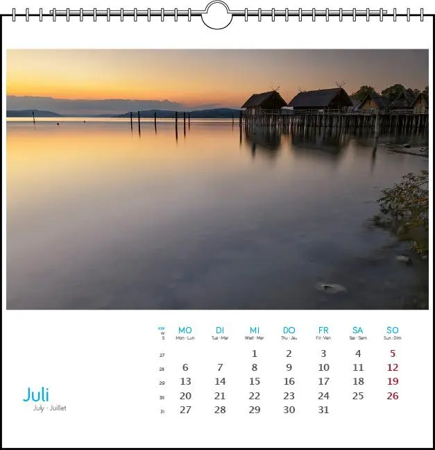 Bild: 9783861925095 | Bodensee 2026 | Postkarten-Tischkalender | Holger Spiering | Kalender