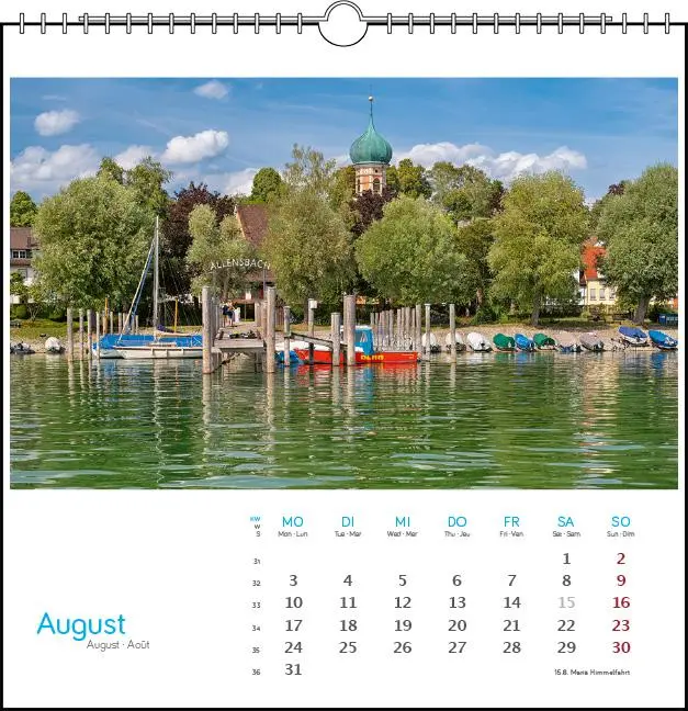 Bild: 9783861925095 | Bodensee 2026 | Postkarten-Tischkalender | Holger Spiering | Kalender