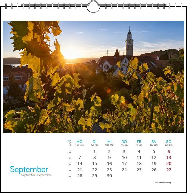 Bild: 9783861925095 | Bodensee 2026 | Postkarten-Tischkalender | Holger Spiering | Kalender