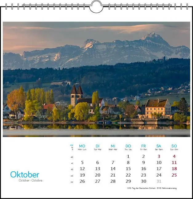 Bild: 9783861925095 | Bodensee 2026 | Postkarten-Tischkalender | Holger Spiering | Kalender