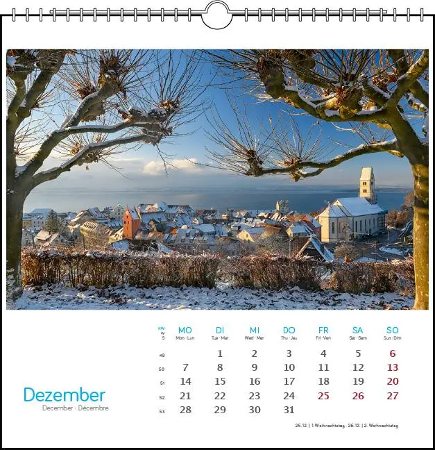 Bild: 9783861925095 | Bodensee 2026 | Postkarten-Tischkalender | Holger Spiering | Kalender