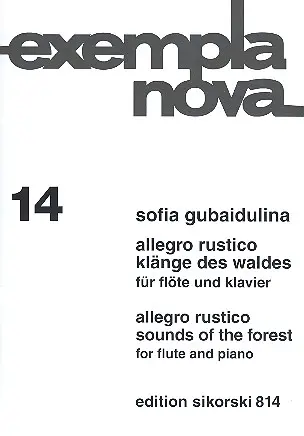 Cover: 9790003015095 | Allegro rustico und Klänge des Waldes für Flöte und Klavier | 1993