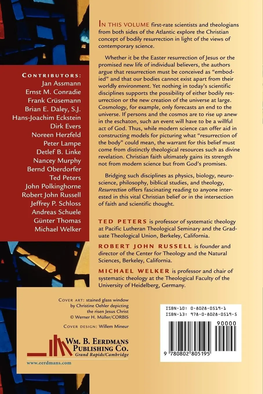 Rückseite: 9780802805195 | Resurrection | Theological and Scientific Assessments | Peters (u. a.)