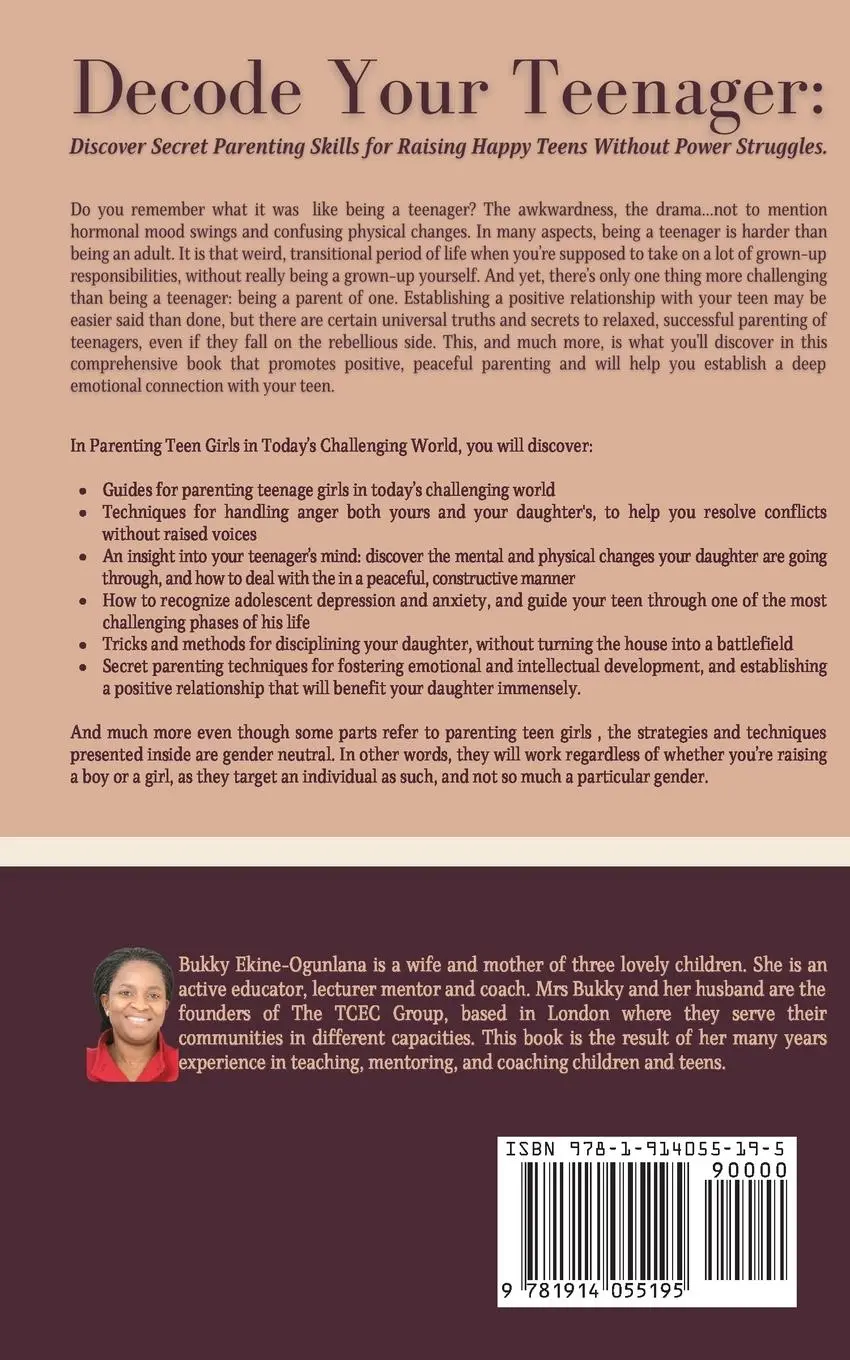 Rückseite: 9781914055195 | Parenting Teen Girls in Today's Challenging World | Ekine-Ogunlana