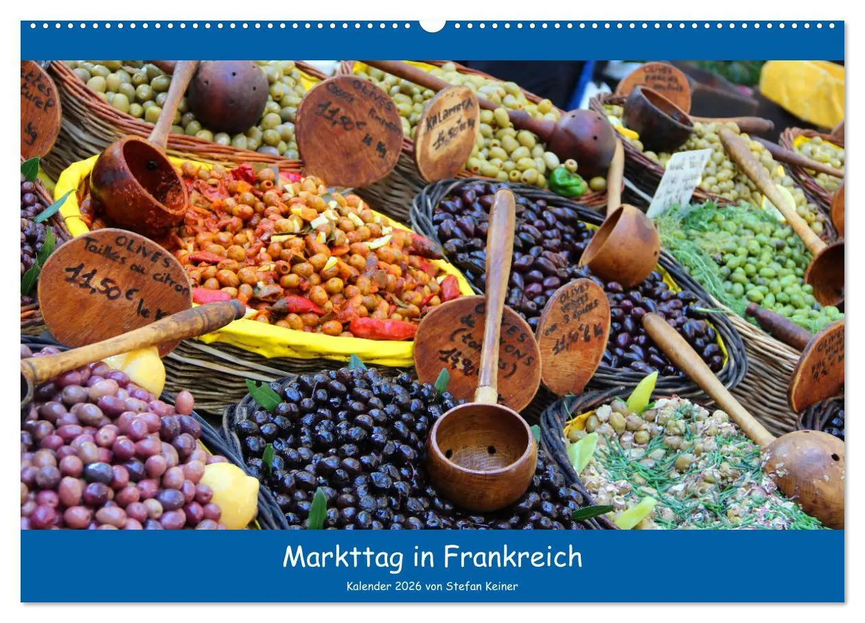 Cover: 9783457545195 | Markttag in Frankreich (Wandkalender 2026 DIN A2 quer), CALVENDO...