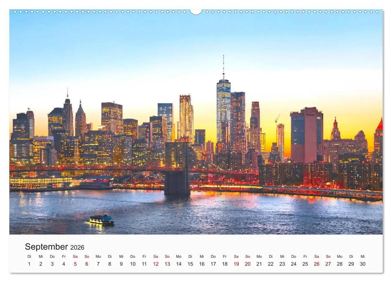 Bild: 9783457925195 | Traumstadt New York (Wandkalender 2026 DIN A2 quer), CALVENDO...