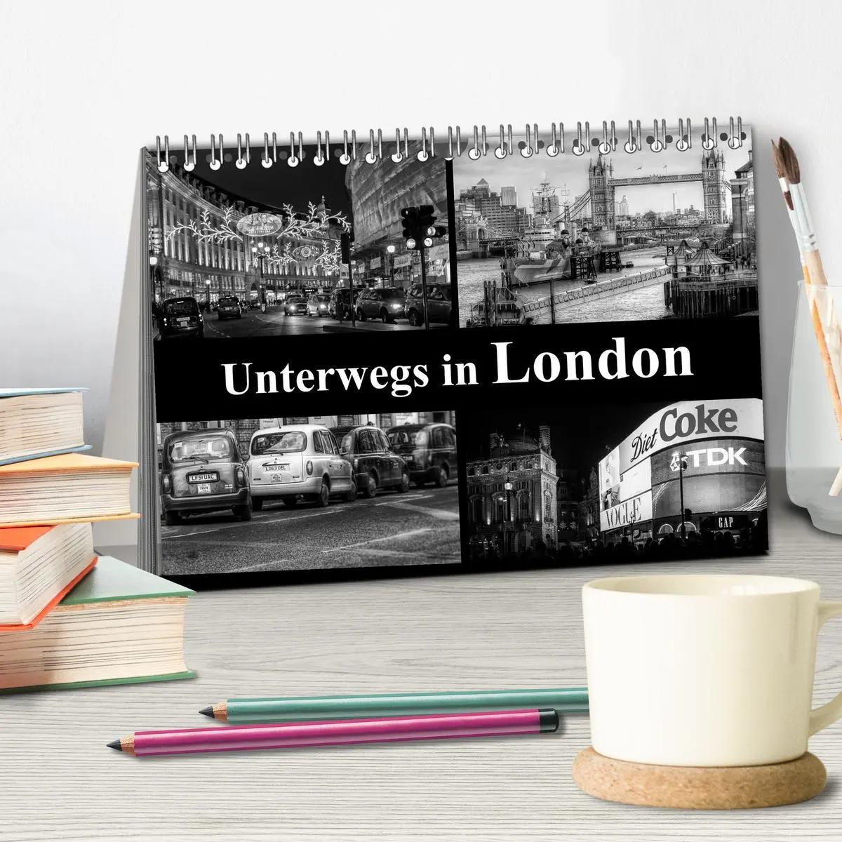 Bild: 9783516015195 | Unterwegs in London (Tischkalender 2026 DIN A5 quer), CALVENDO...