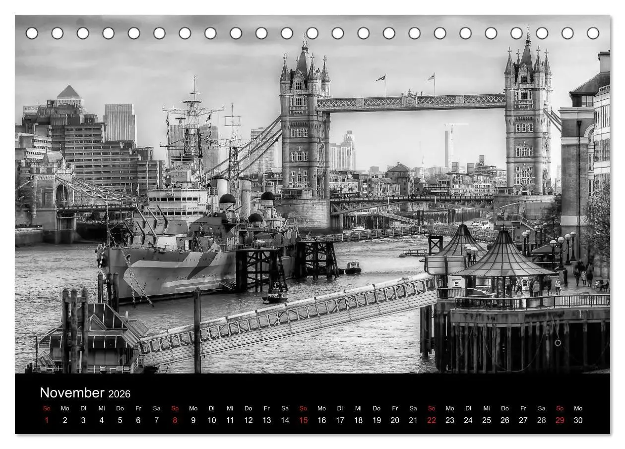 Bild: 9783516015195 | Unterwegs in London (Tischkalender 2026 DIN A5 quer), CALVENDO...