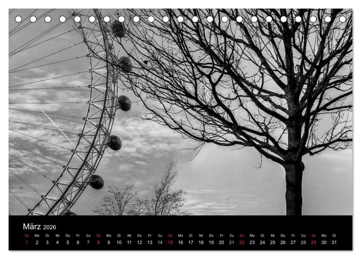 Bild: 9783516015195 | Unterwegs in London (Tischkalender 2026 DIN A5 quer), CALVENDO...