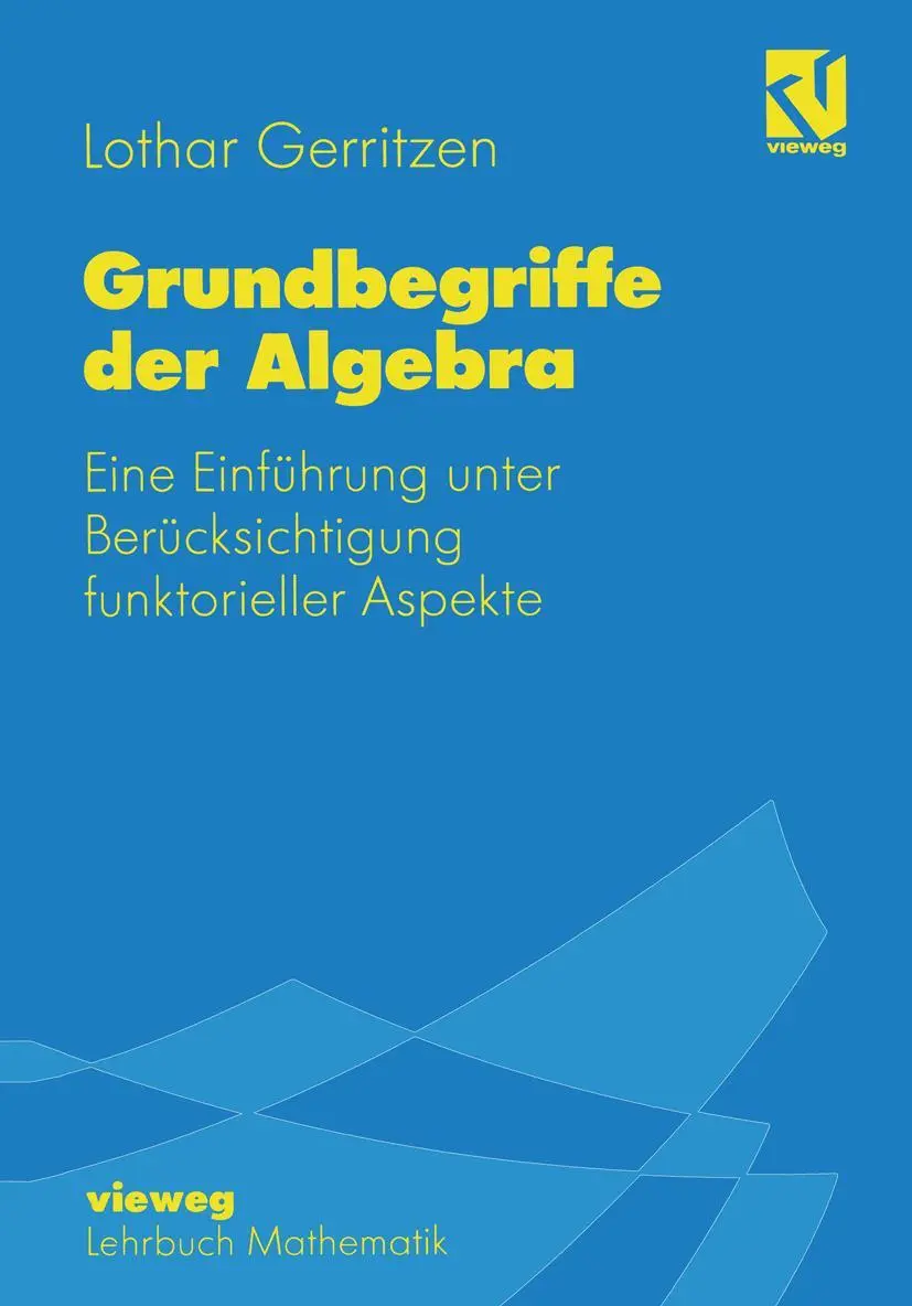 Cover: 9783528065195 | Grundbegriffe der Algebra | Lothar Gerritzen | Taschenbuch | 141 S.
