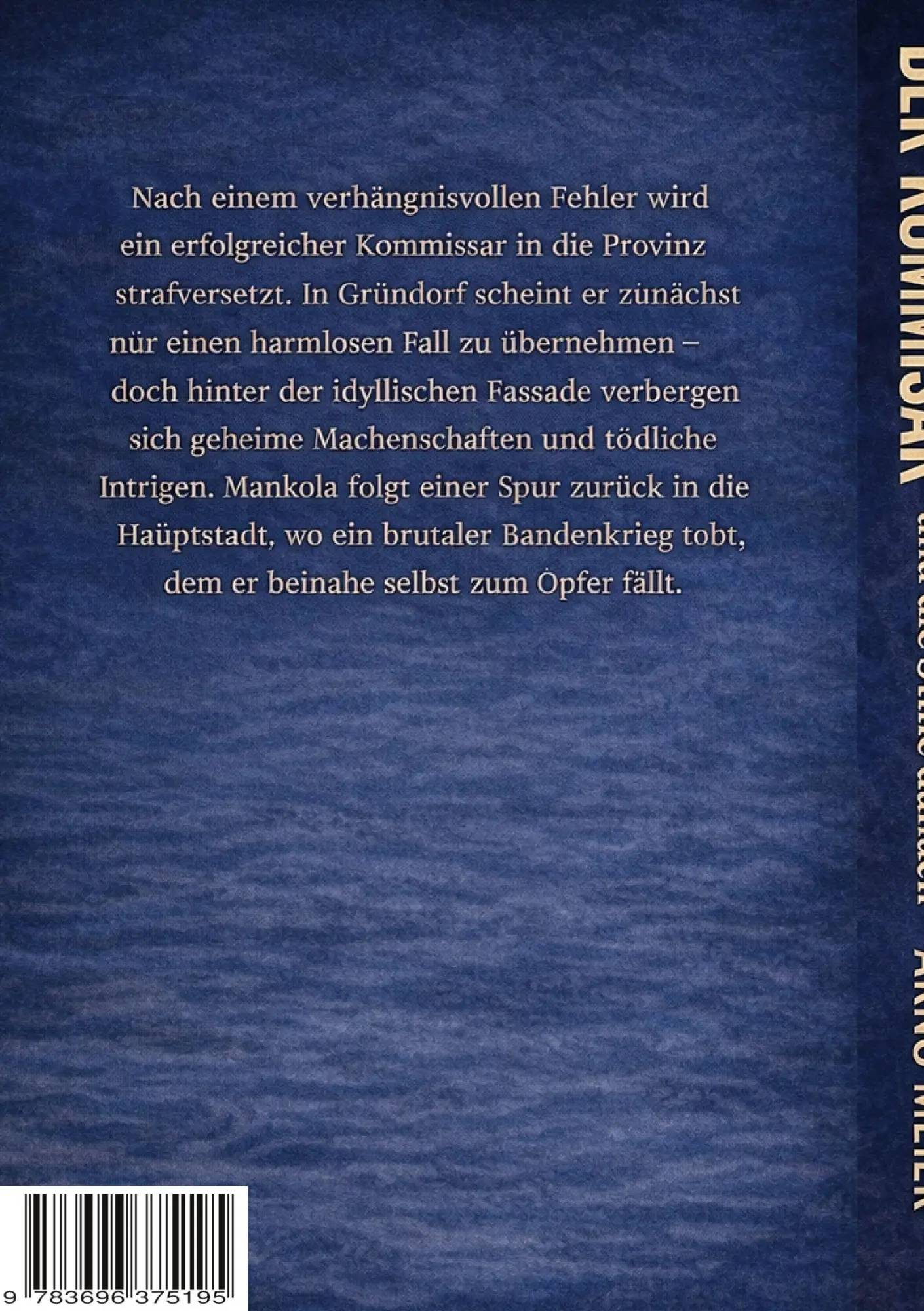 Rückseite: 9783696375195 | Der Kommissar und die Stille danach | Mankola ermittelt Fall 1 | Meier