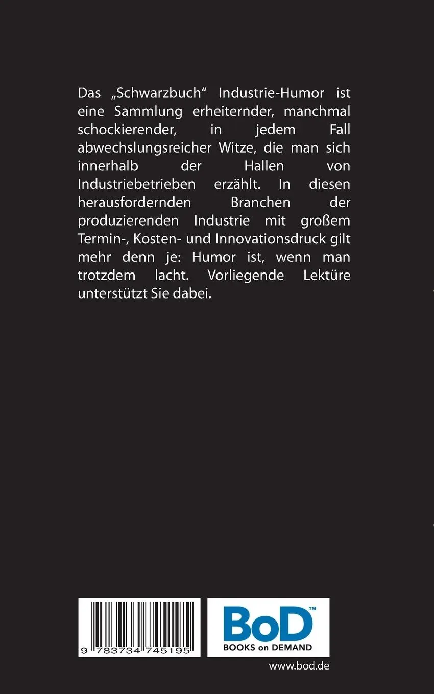 Rückseite: 9783734745195 | Schwarzbuch Industrie-Humor | Christian Eberhardt-Motzelt | Buch