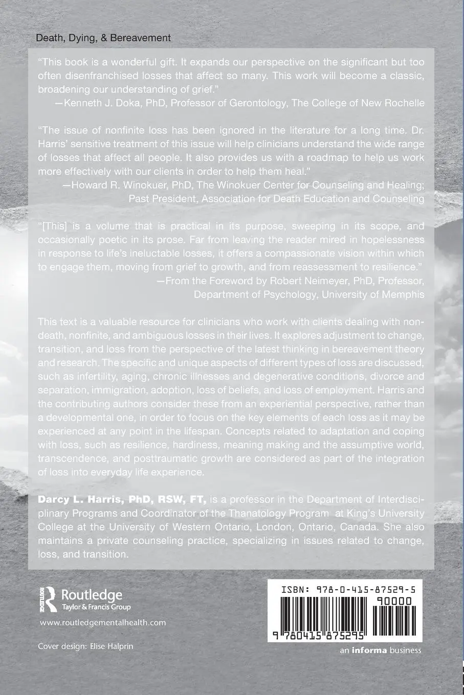 Rückseite: 9780415875295 | Counting Our Losses | Darcy L. Harris | Taschenbuch | Englisch | 2010