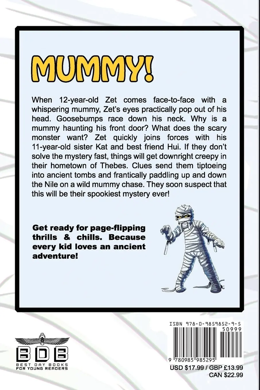 Rückseite: 9780985985295 | Mystery of the Egyptian Mummy | An Ancient Egypt Kids Book | Peters