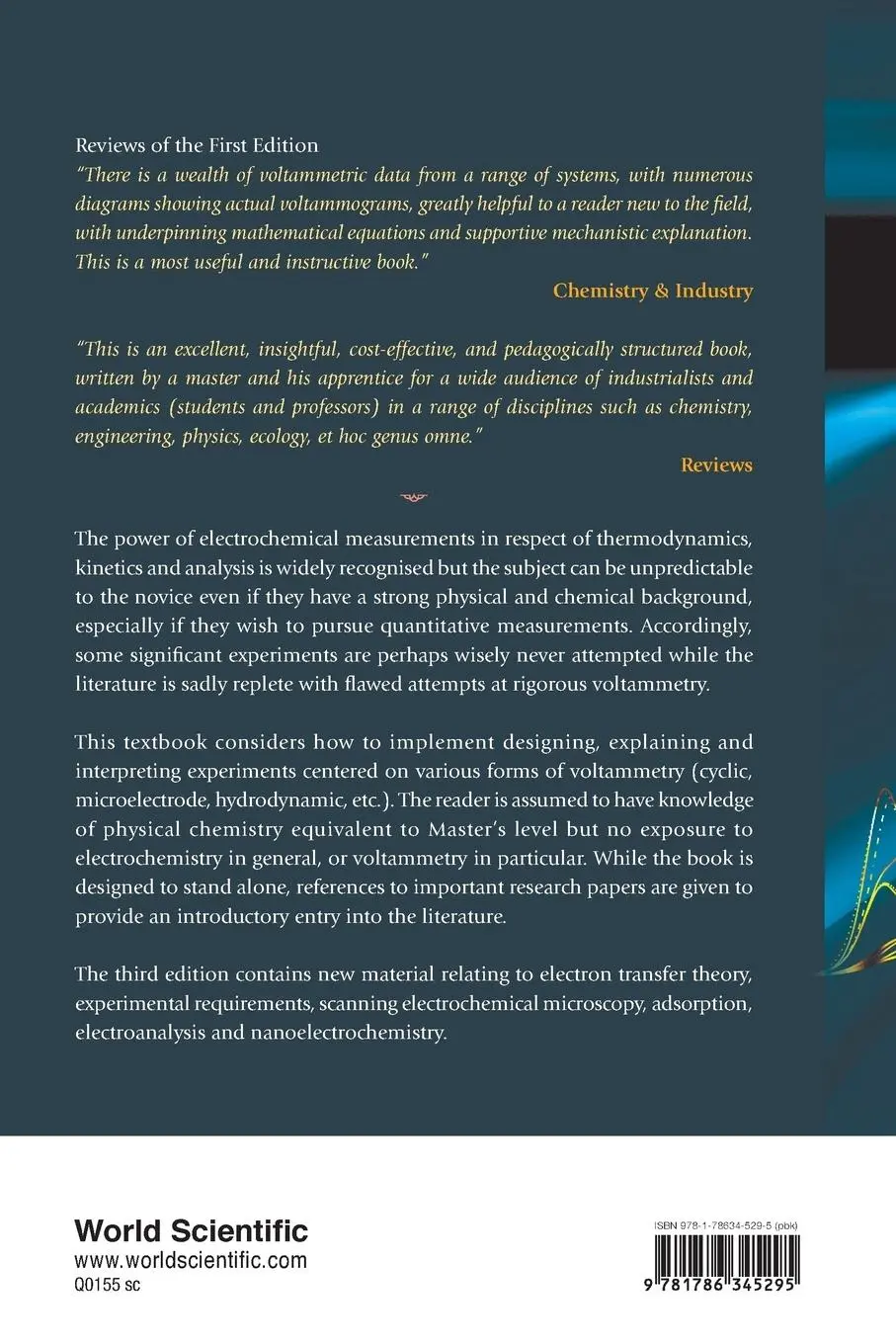 Rückseite: 9781786345295 | UNDERSTAND VOLTAMMETRY (3RD ED) | Richard G Compton &amp; Craig E Banks