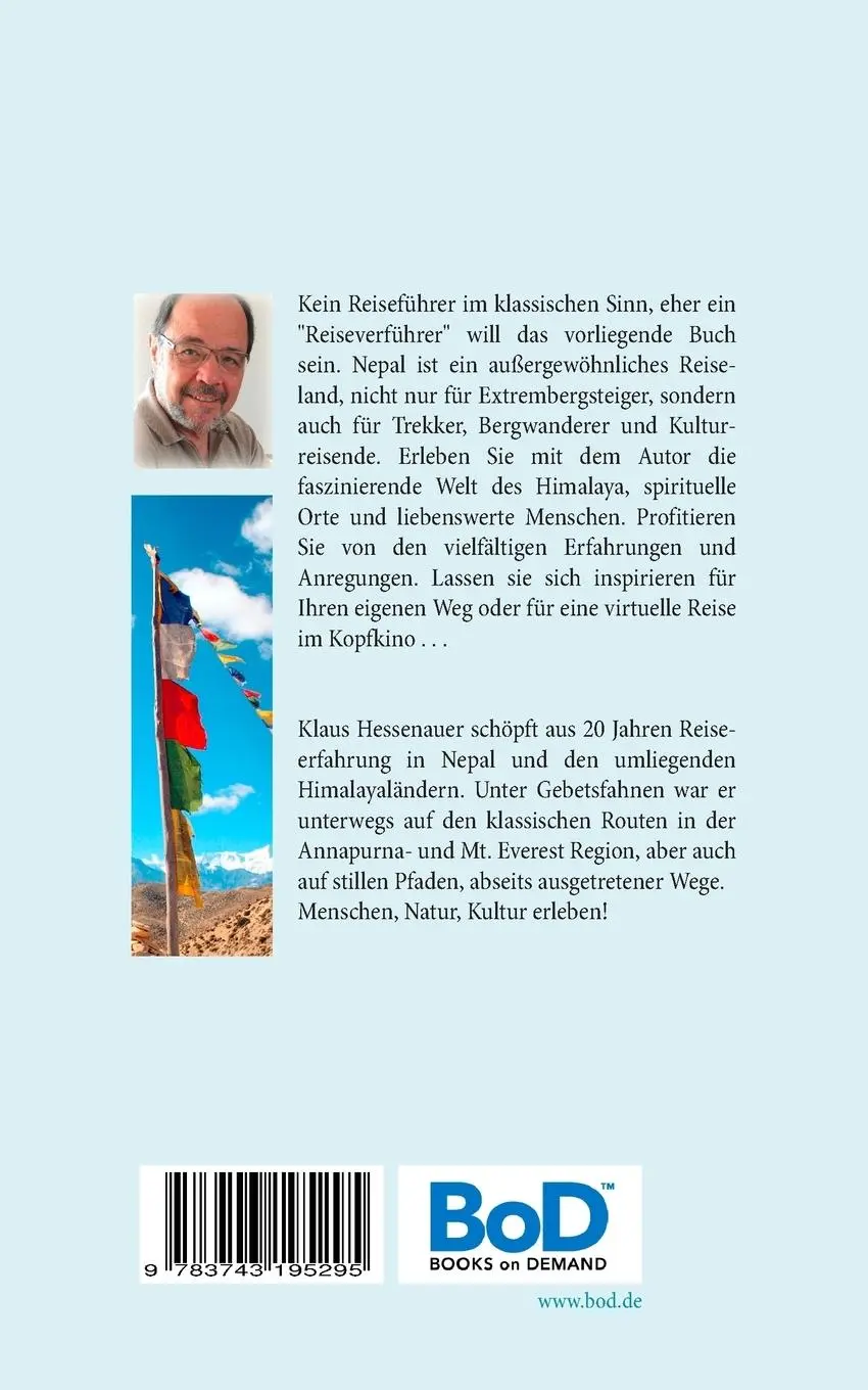 Rückseite: 9783743195295 | Unter Gebetsfahnen | Trekking und Reiseerlebnisse in Nepal | Buch