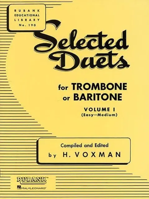 Cover: 9781423445395 | Selected Duets for Trombone or Baritone | Volume 1 - Easy to Medium