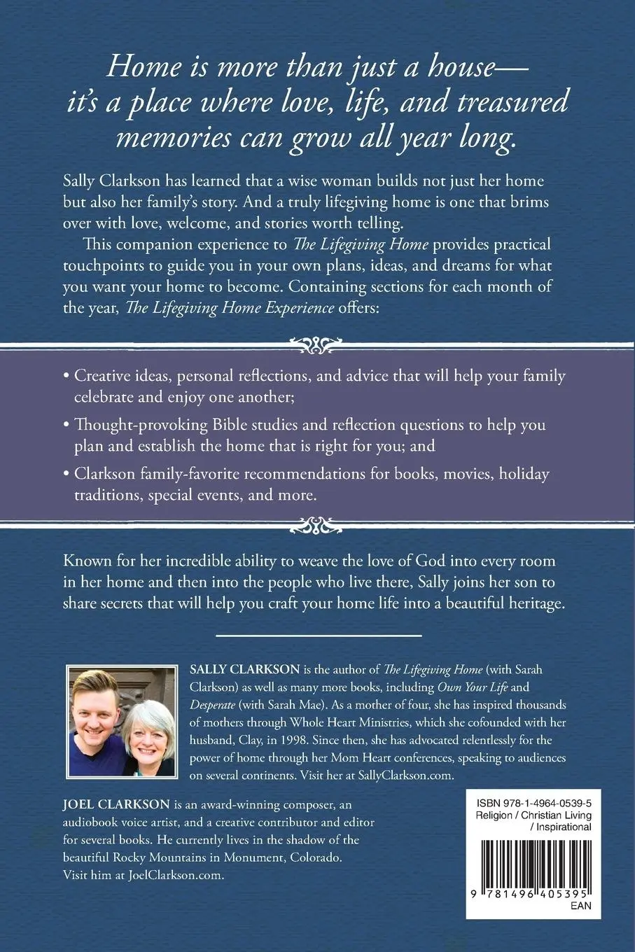 Rückseite: 9781496405395 | The Lifegiving Home Experience | Sally Clarkson | Taschenbuch | 2016