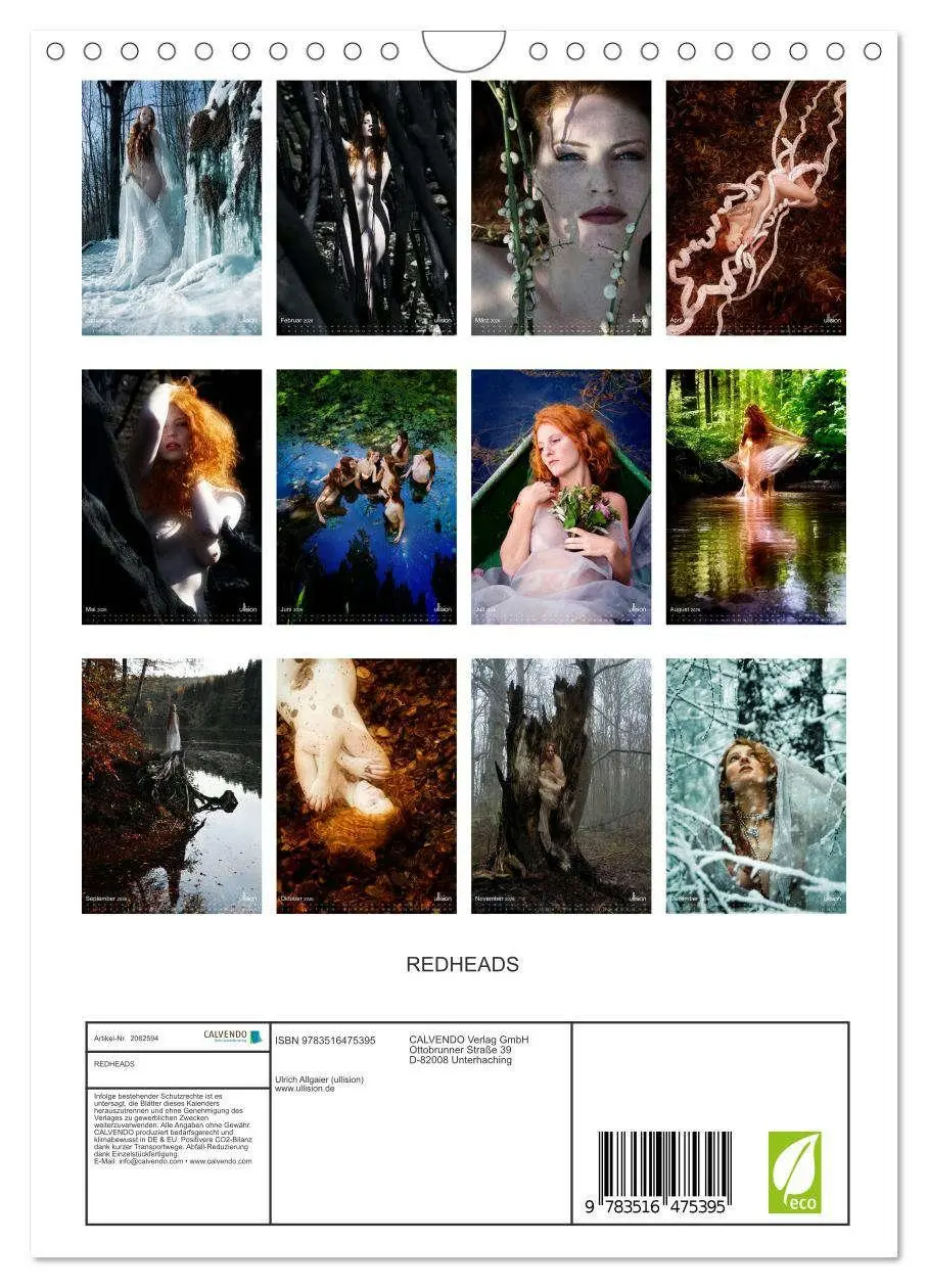 Bild: 9783516475395 | REDHEADS (Wandkalender 2026 DIN A4 hoch), CALVENDO Monatskalender