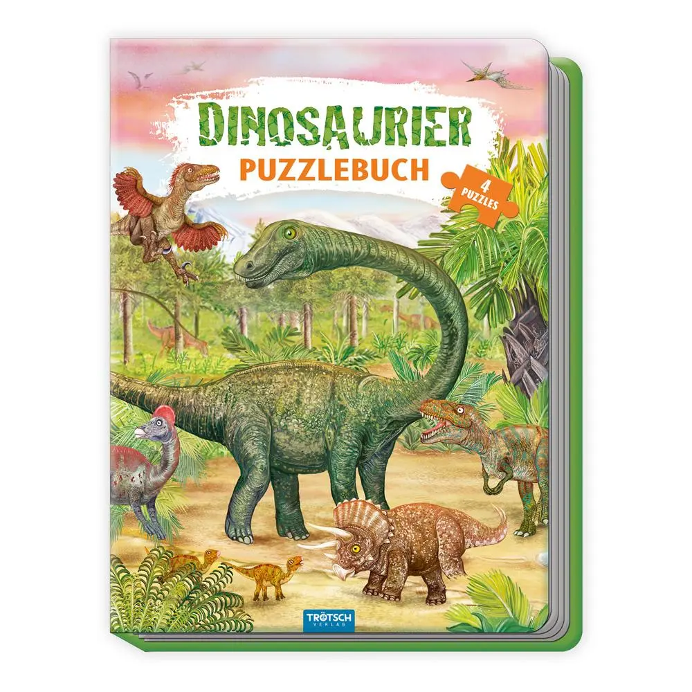 Cover: 9783988025395 | TRÖTSCH - Pappenbuch Puzzlebuch Dinosaurier Ab 3 Jahren | KG (u. a.)
