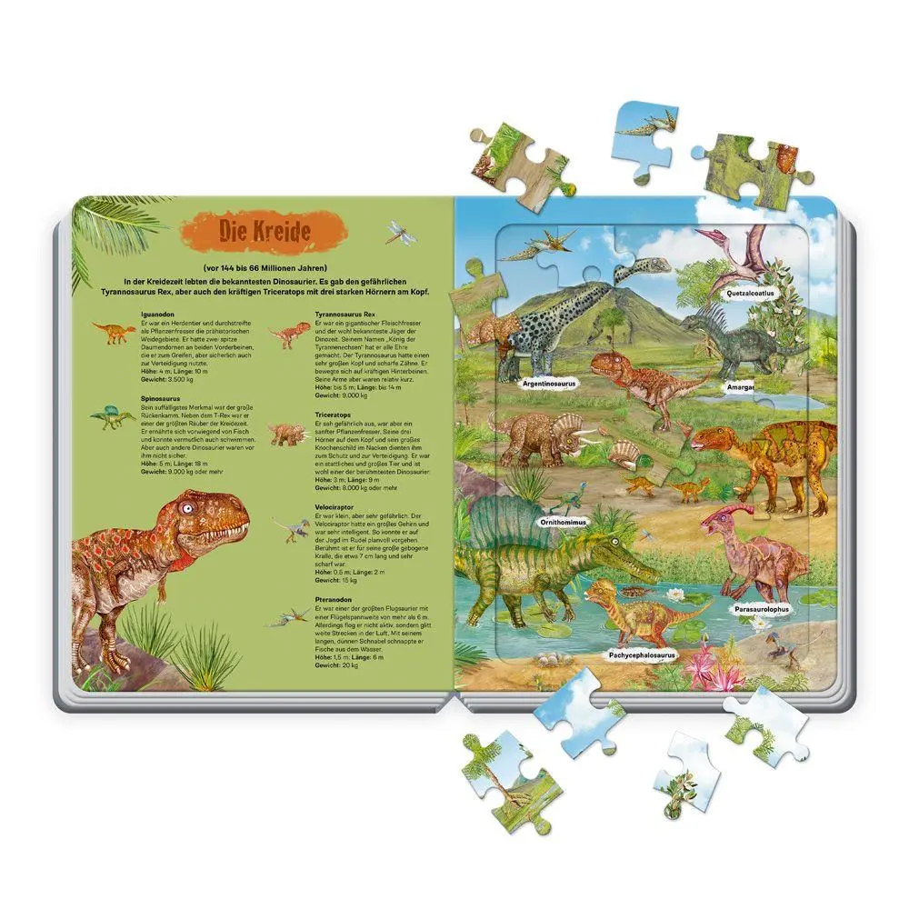 Bild: 9783988025395 | TRÖTSCH - Pappenbuch Puzzlebuch Dinosaurier Ab 3 Jahren | KG (u. a.)