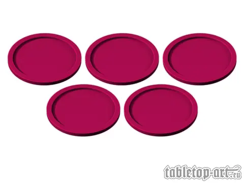 Cover: 704270725495 | Skill and Squad Marker - 40mm Red (5) | Tabletop-Art