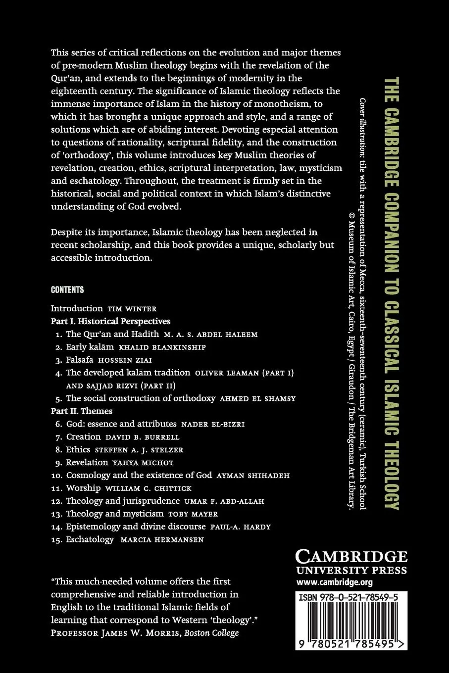 Rückseite: 9780521785495 | The Cambridge Companion to Classical Islamic Theology | Tim Winter