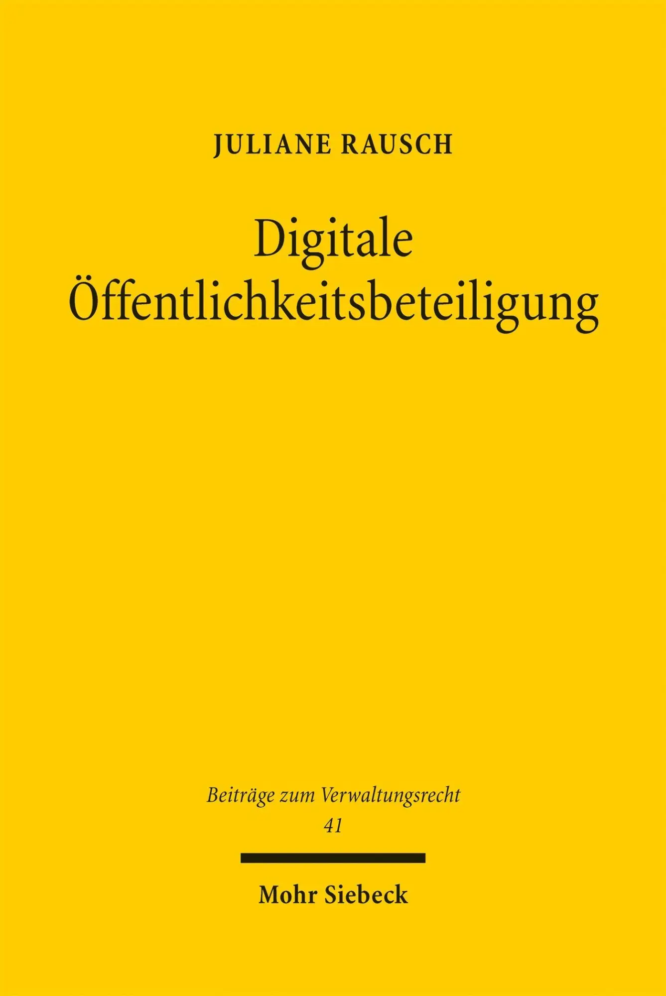 Cover: 9783161645495 | Digitale Öffentlichkeitsbeteiligung | Juliane Rausch | Taschenbuch