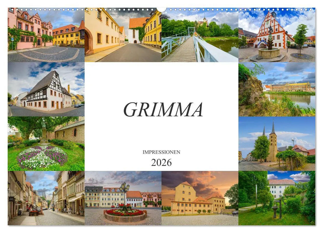 Cover: 9783457825495 | Grimma Impressionen (Wandkalender 2026 DIN A2 quer), CALVENDO...