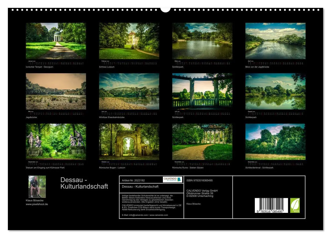 Bild: 9783516085495 | Dessau - Kulturlandschaft (hochwertiger Premium Wandkalender 2026...