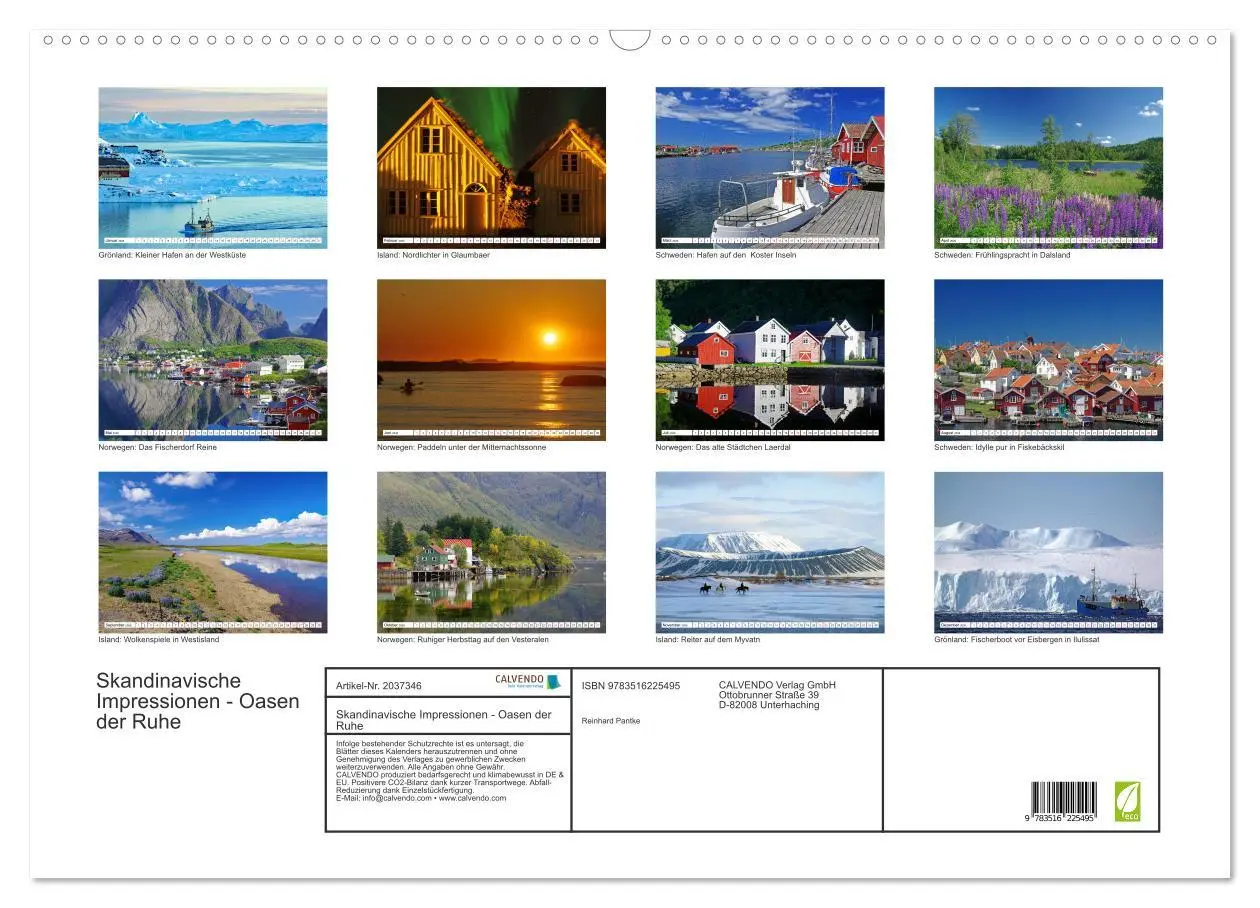 Bild: 9783516225495 | Skandinavische Impressionen - Oasen der Ruhe (Wandkalender 2026 DIN...