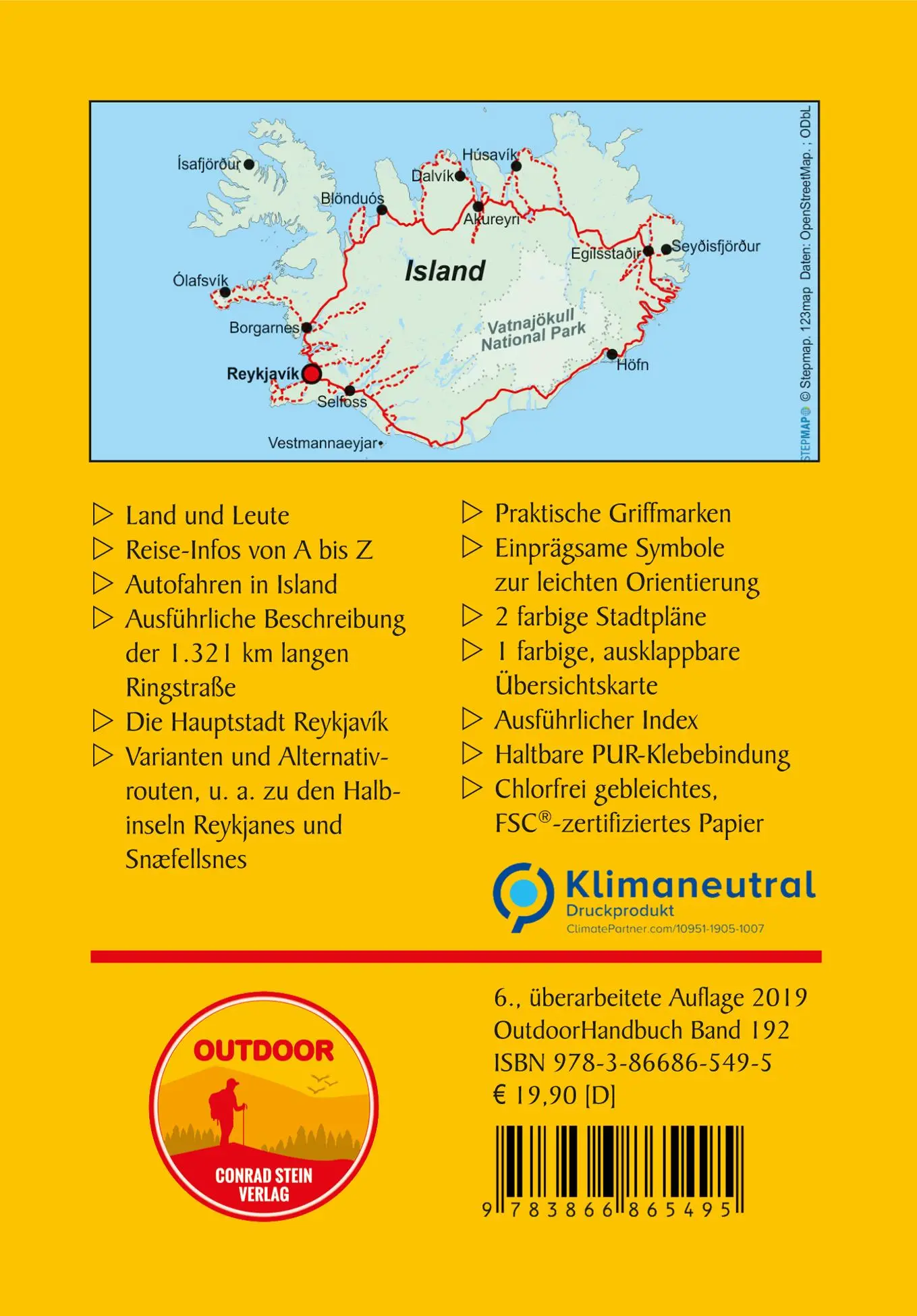 Rückseite: 9783866865495 | Rund um Island auf der Ringstraße | Conrad Stein (u. a.) | Taschenbuch