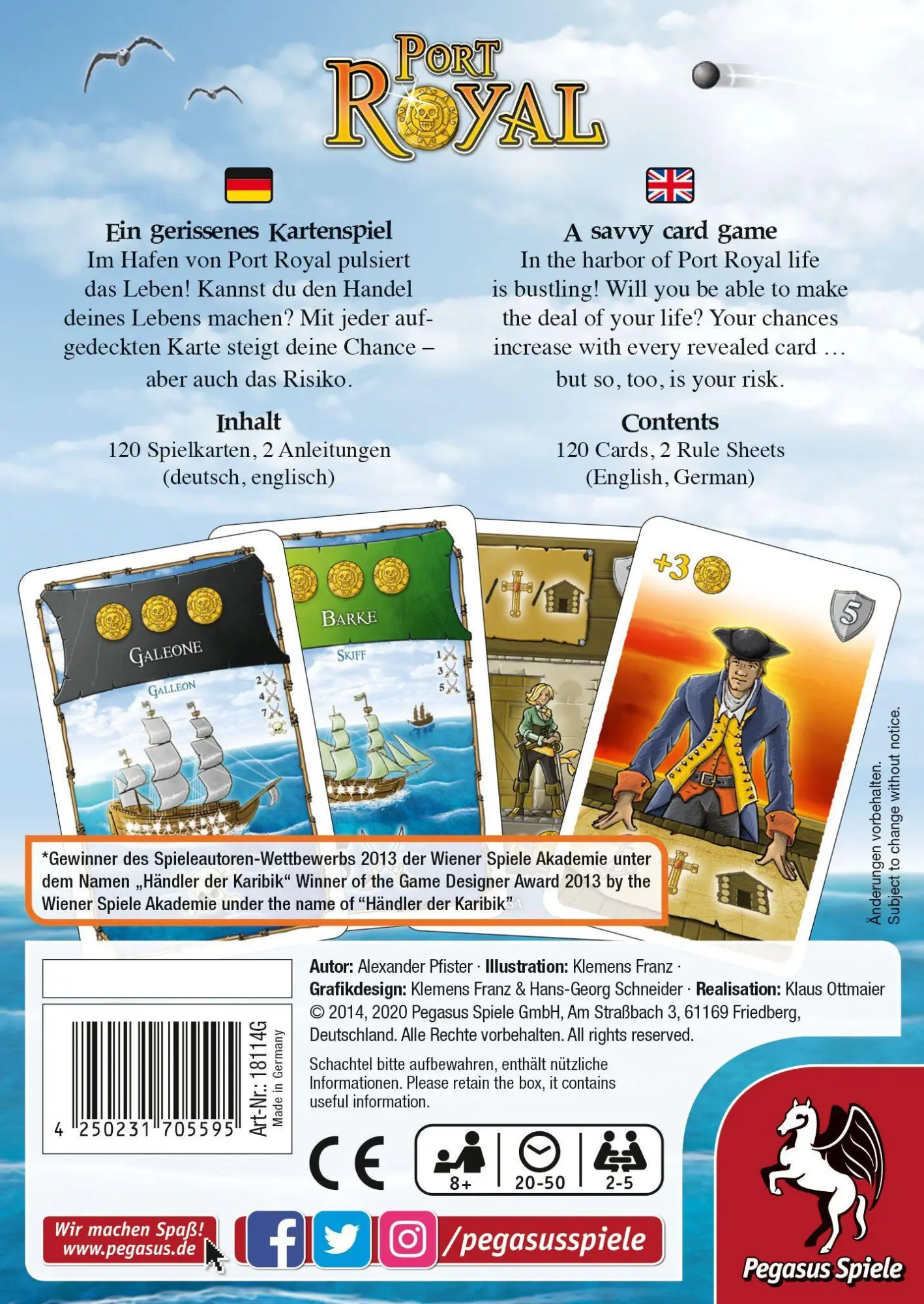 Bild: 4250231705595 | Port Royal (Händler der Karibik) | Alexander Pfister | Spiel | 18114G