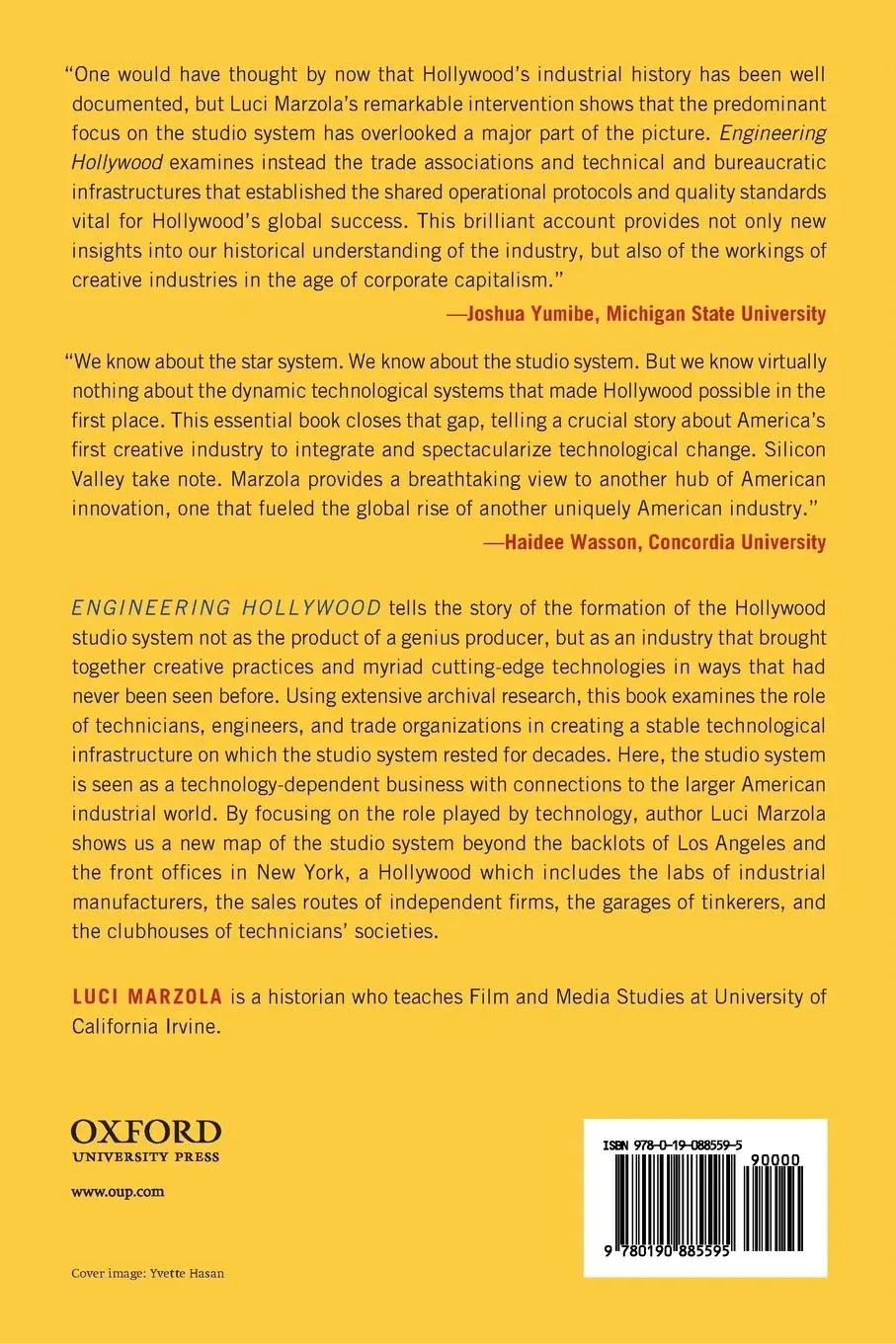 Rückseite: 9780190885595 | Engineering Hollywood | Luci Marzola | Taschenbuch | Englisch | 2021
