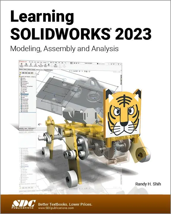 Cover: 9781630575595 | Learning SOLIDWORKS 2023 | Modeling, Assembly and Analysis | Shih