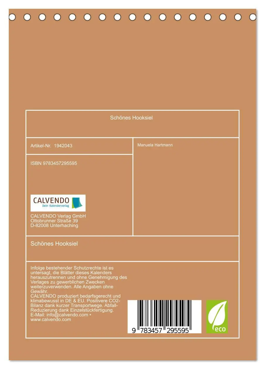 Bild: 9783457295595 | Schönes Hooksiel (Tischkalender 2026 DIN A5 hoch), CALVENDO...