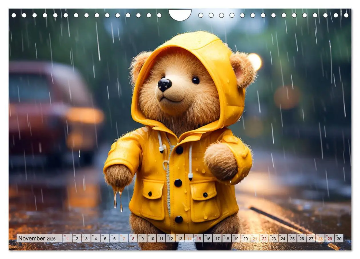Bild: 9783457365595 | Teddybär und seine Abenteuer (Wandkalender 2026 DIN A4 quer),...