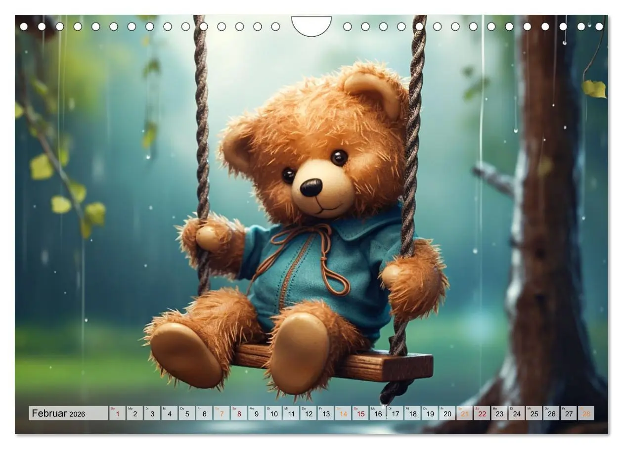 Bild: 9783457365595 | Teddybär und seine Abenteuer (Wandkalender 2026 DIN A4 quer),...