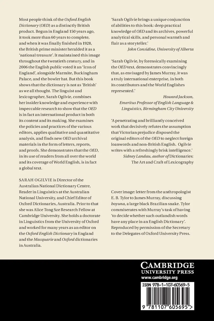 Rückseite: 9781107605695 | Words of the World | Sarah Ogilvie | Taschenbuch | Englisch | 2012